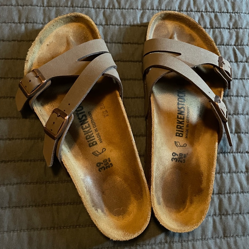 Birkenstocks, barely worn.